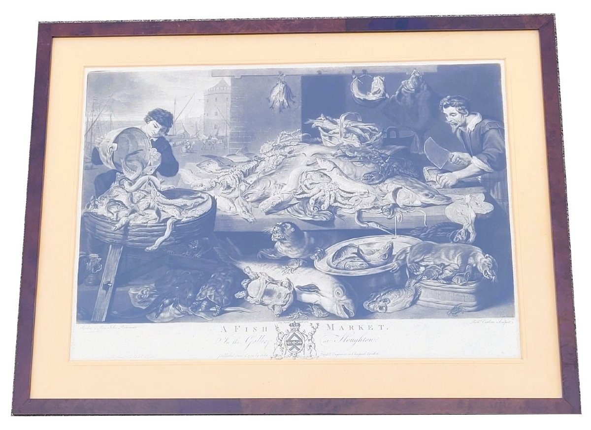 After F Snyders, Suite Of 5 Engravings On The "markets" -photo-4