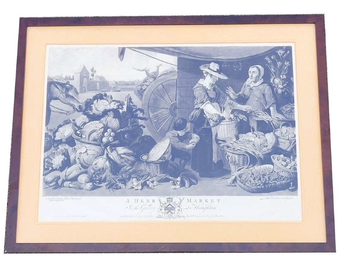 After F Snyders, Suite Of 5 Engravings On The "markets" -photo-7