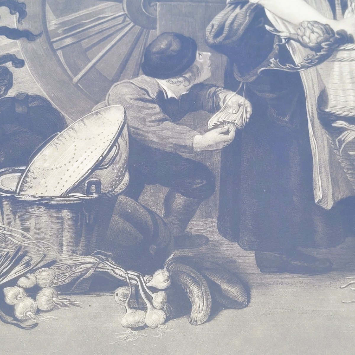 After F Snyders, Suite Of 5 Engravings On The "markets" -photo-8