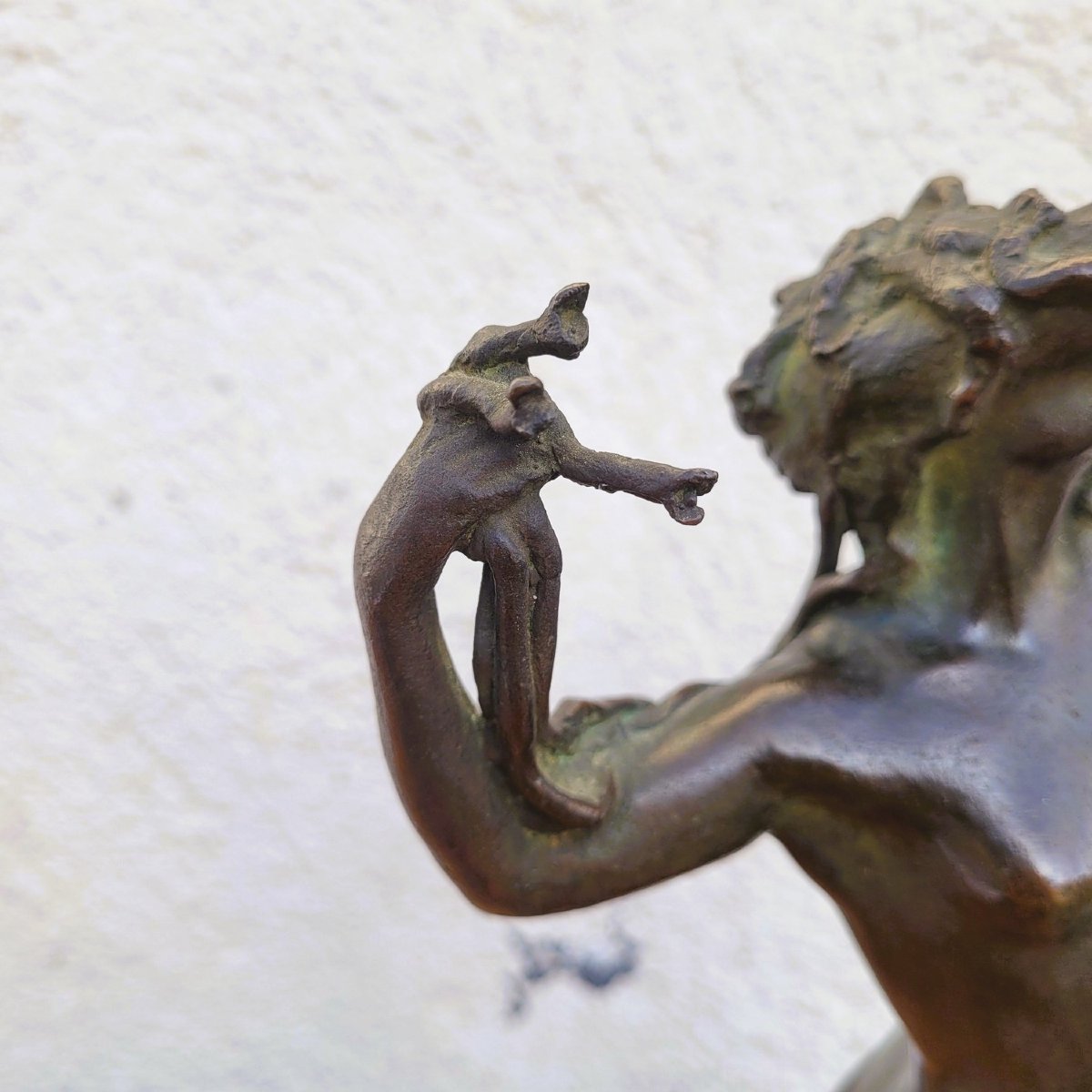 U Rusconi, Medusa, bronze signé, fin XIXème début XXème siècle-photo-4