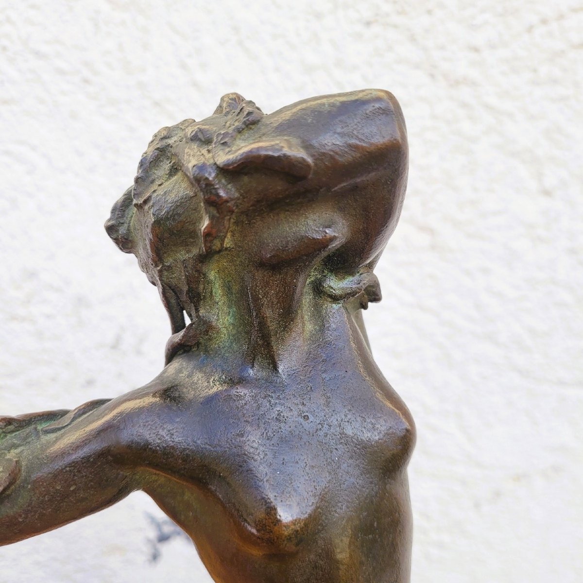 U Rusconi, Medusa, bronze signé, fin XIXème début XXème siècle-photo-1