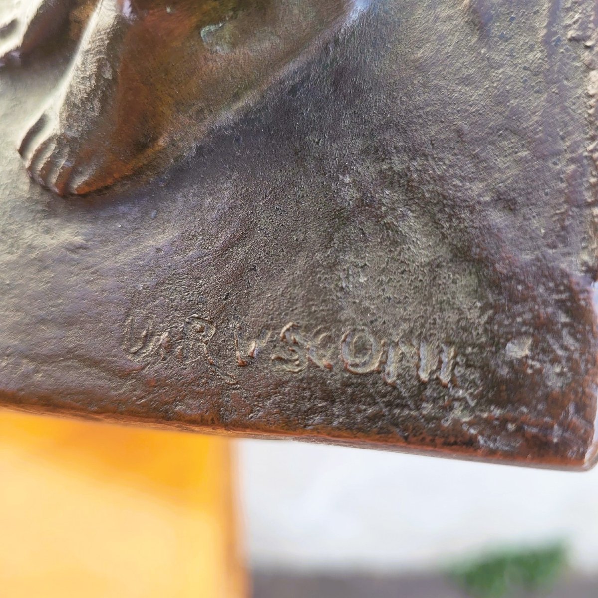 U Rusconi, Medusa, bronze signé, fin XIXème début XXème siècle-photo-5
