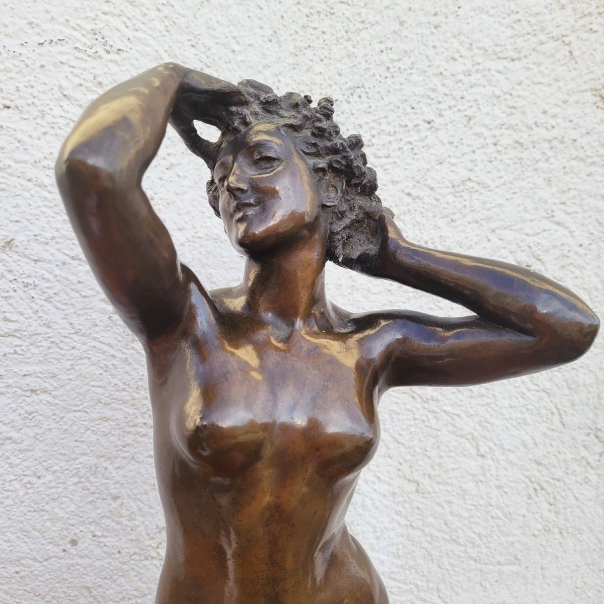 Bronze Sculpture, Nude Woman, Circa 1900-photo-5