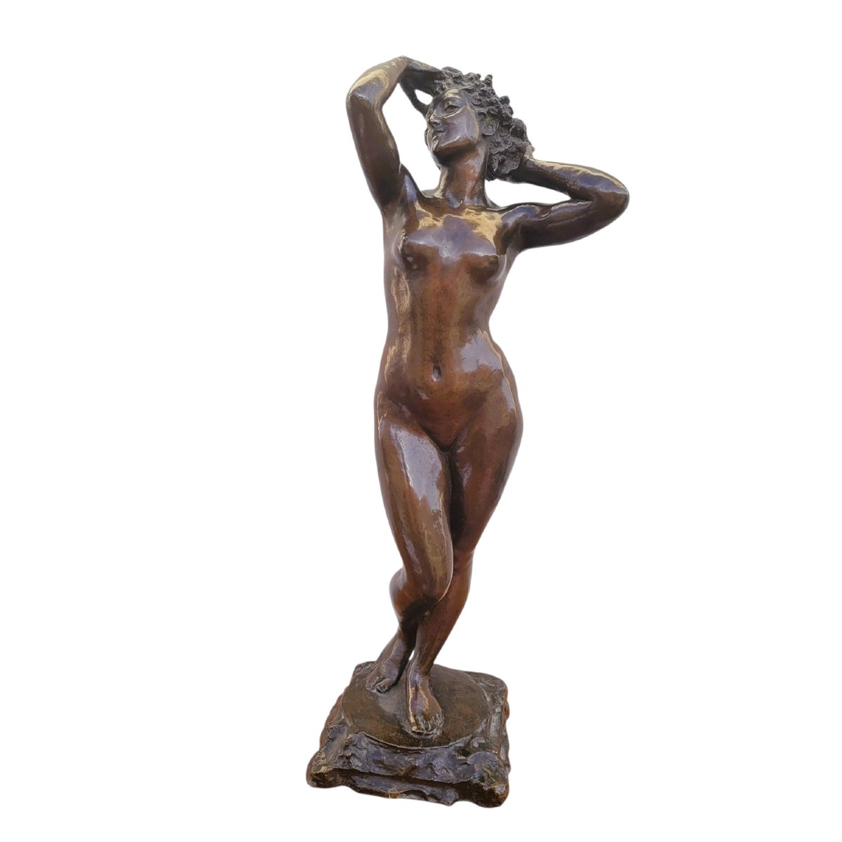 Bronze Sculpture, Nude Woman, Circa 1900