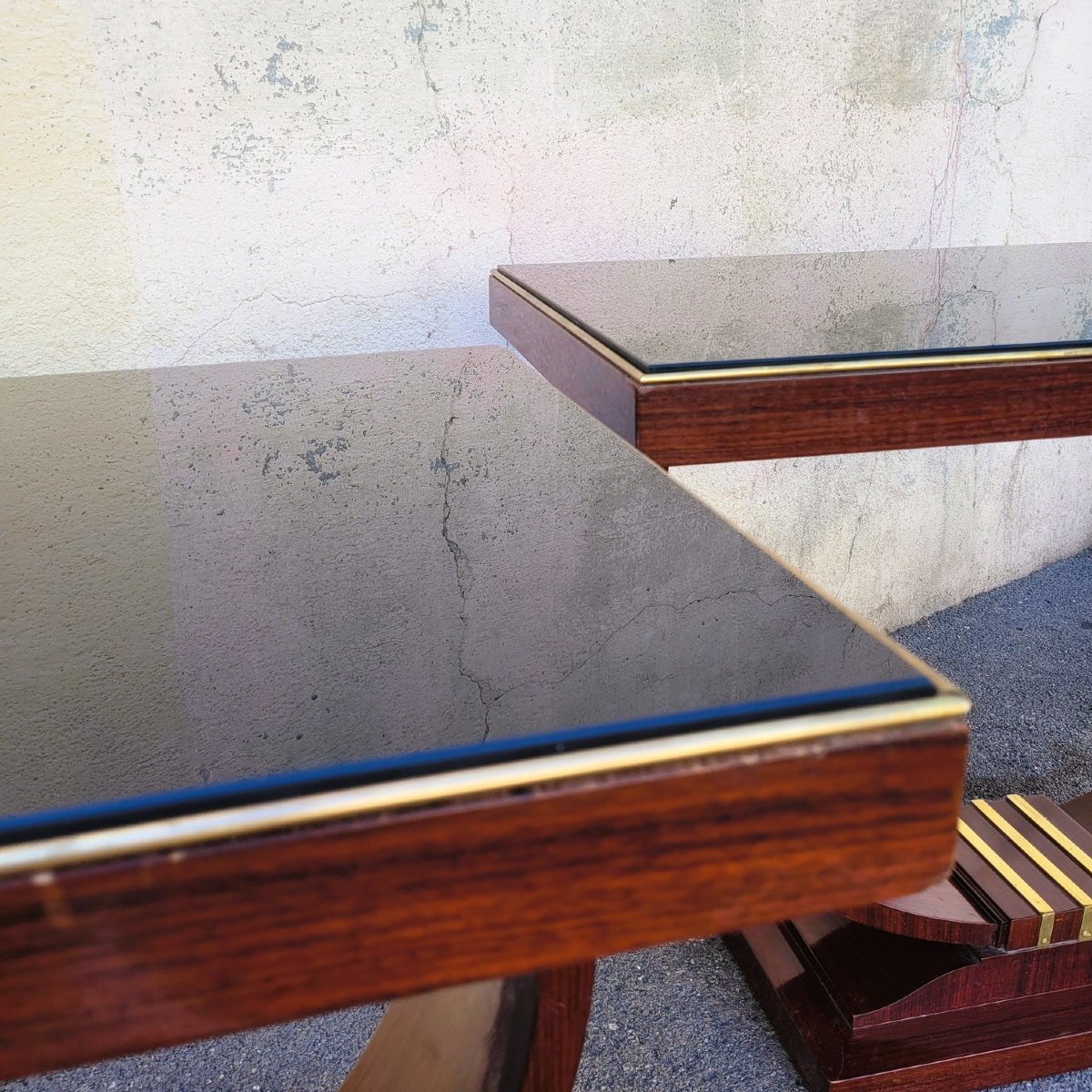 Pair Of Art Deco Display Consoles-photo-4