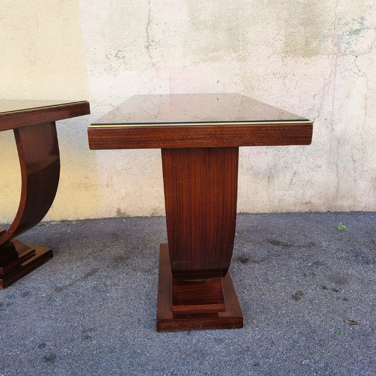 Pair Of Art Deco Display Consoles-photo-6