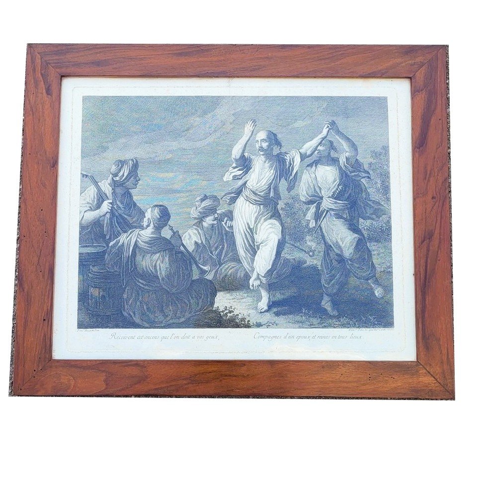 Ap Maggiotto, paire de gravure illustrant Zaïre, XIXème siècle-photo-3