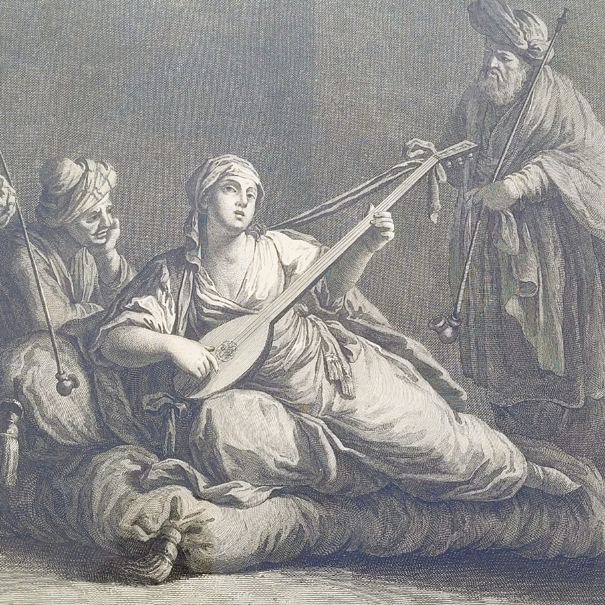 Ap Maggiotto, paire de gravure illustrant Zaïre, XIXème siècle-photo-1