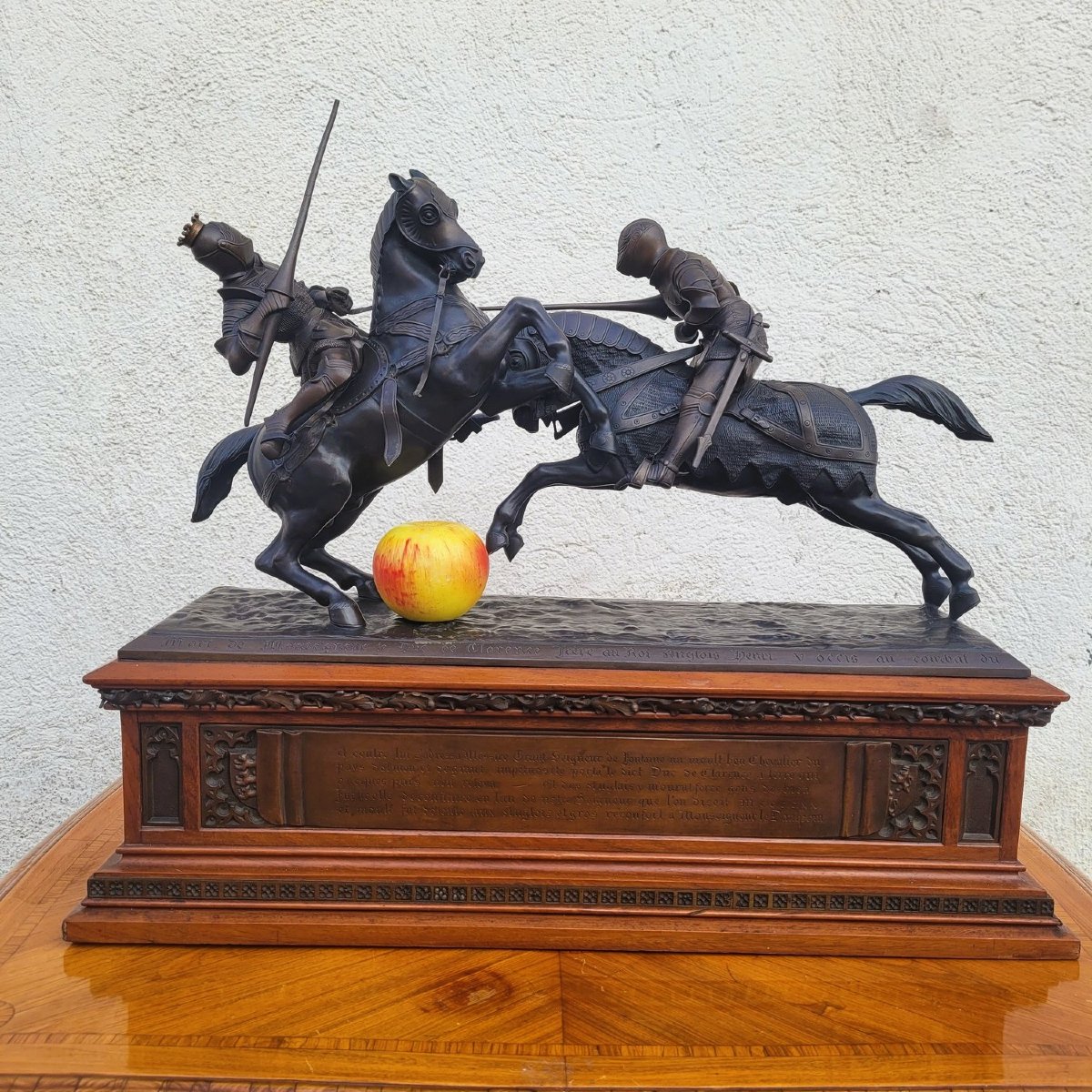 Model Of Nieuwerkerke, Battle Of The Duke Of Clarence, Bronze, Late 19th Century-photo-2
