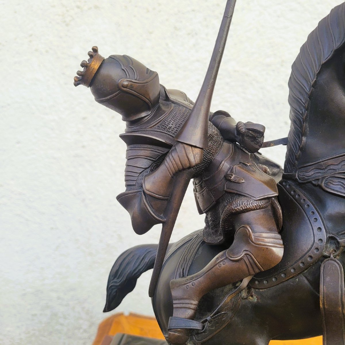 Model Of Nieuwerkerke, Battle Of The Duke Of Clarence, Bronze, Late 19th Century-photo-4