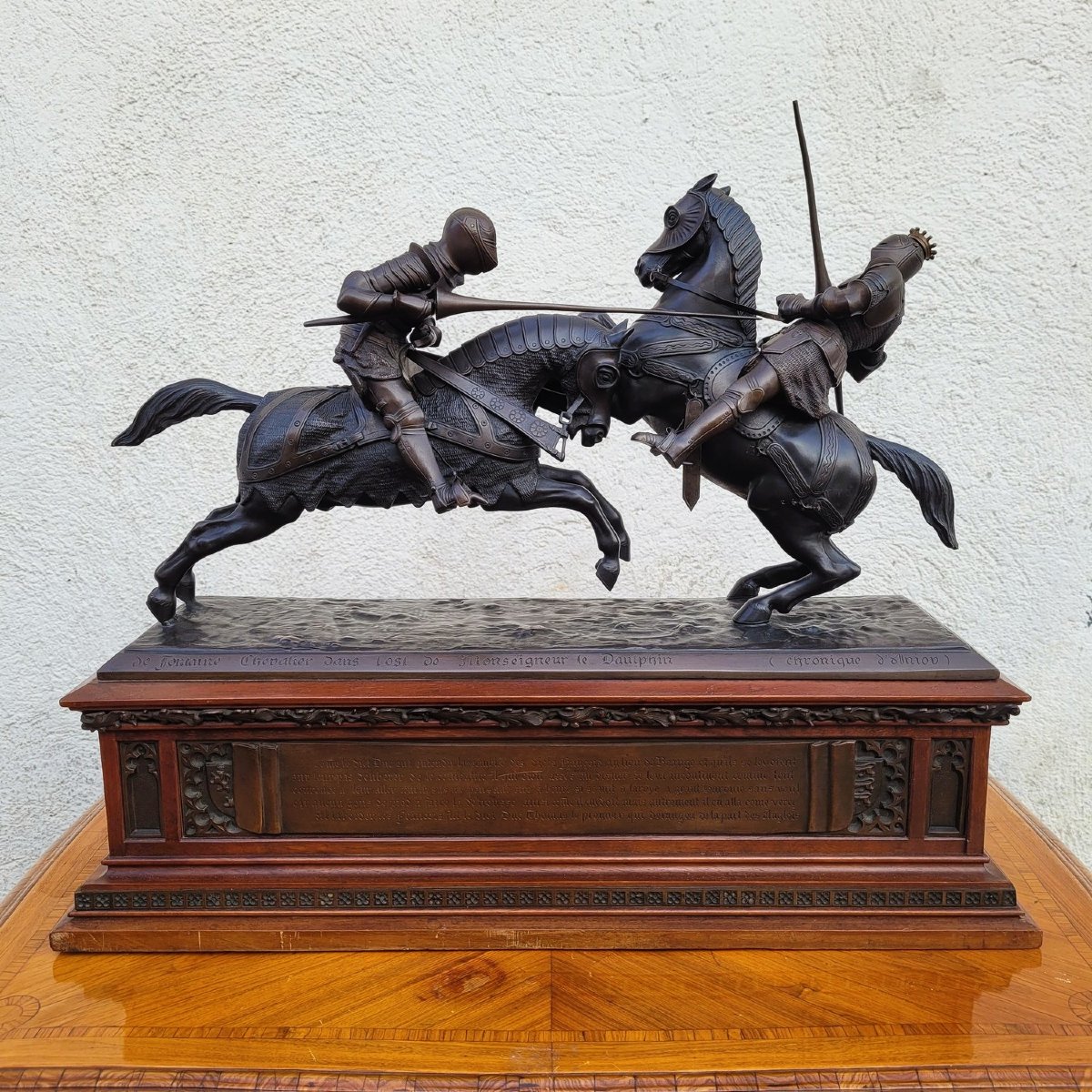 Model Of Nieuwerkerke, Battle Of The Duke Of Clarence, Bronze, Late 19th Century-photo-5