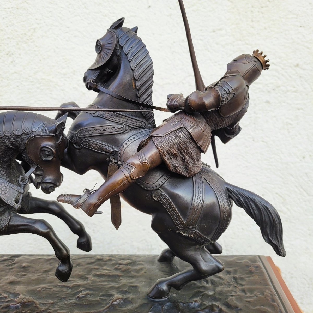 Model Of Nieuwerkerke, Battle Of The Duke Of Clarence, Bronze, Late 19th Century-photo-6