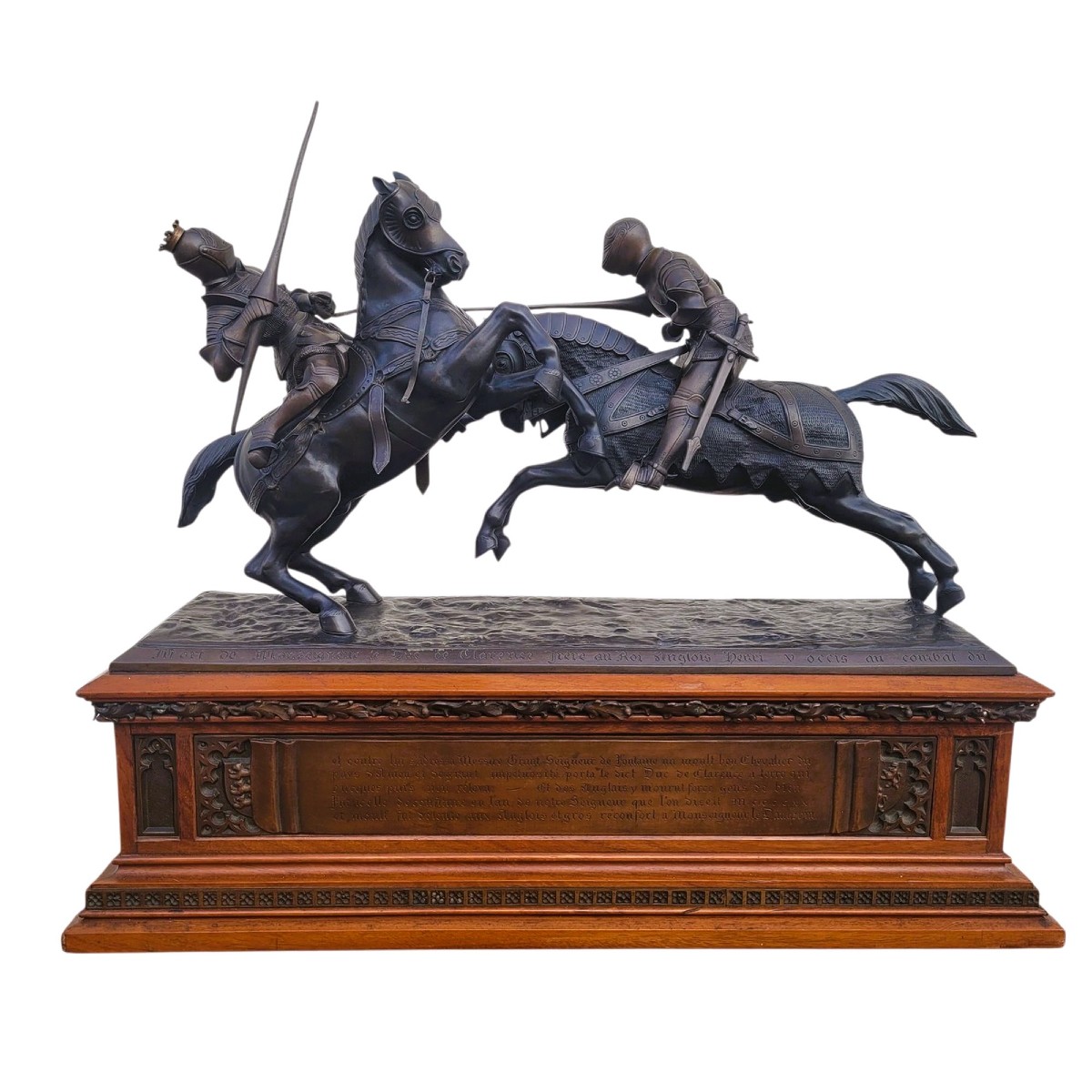 Model Of Nieuwerkerke, Battle Of The Duke Of Clarence, Bronze, Late 19th Century