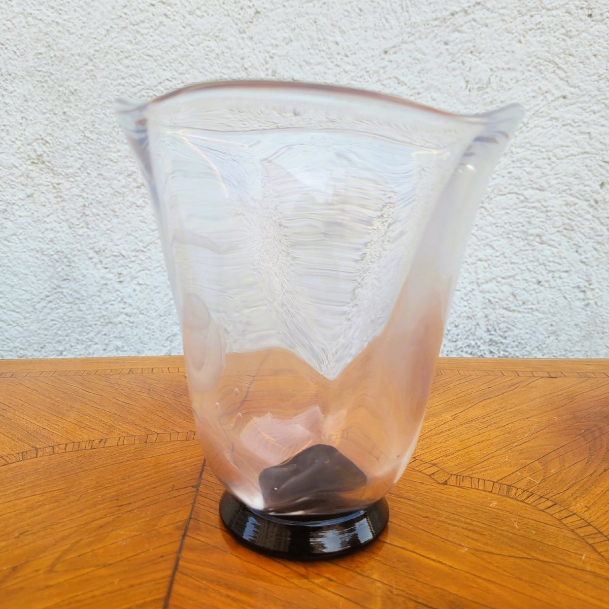V Lindstrand - Orrefors, vase sirène, début XXème siècle-photo-1