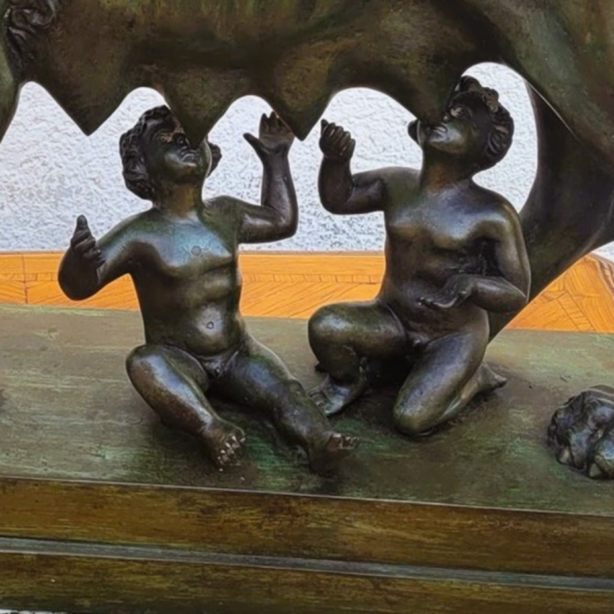 Louve romaine, Grand Tour, bronze à l'antique, fin XIXème siècle-photo-2