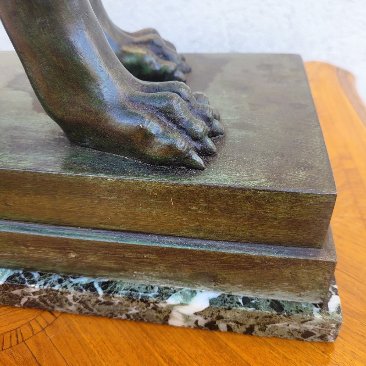 Louve romaine, Grand Tour, bronze à l'antique, fin XIXème siècle-photo-4