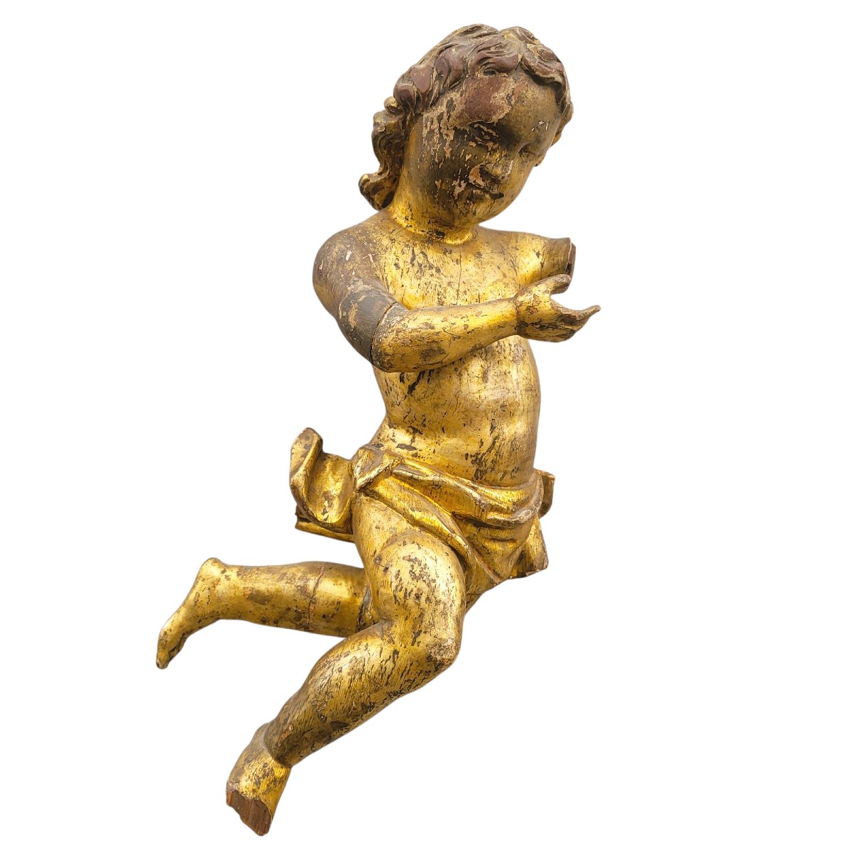 Putto en bois doré à la mecca, Epoque XVII/ XVIIIème siècle