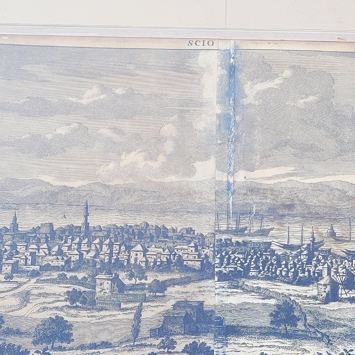 Vues panoramiques de Jérusalem en Scio, Gravures encadrées, XIXème siècle-photo-7