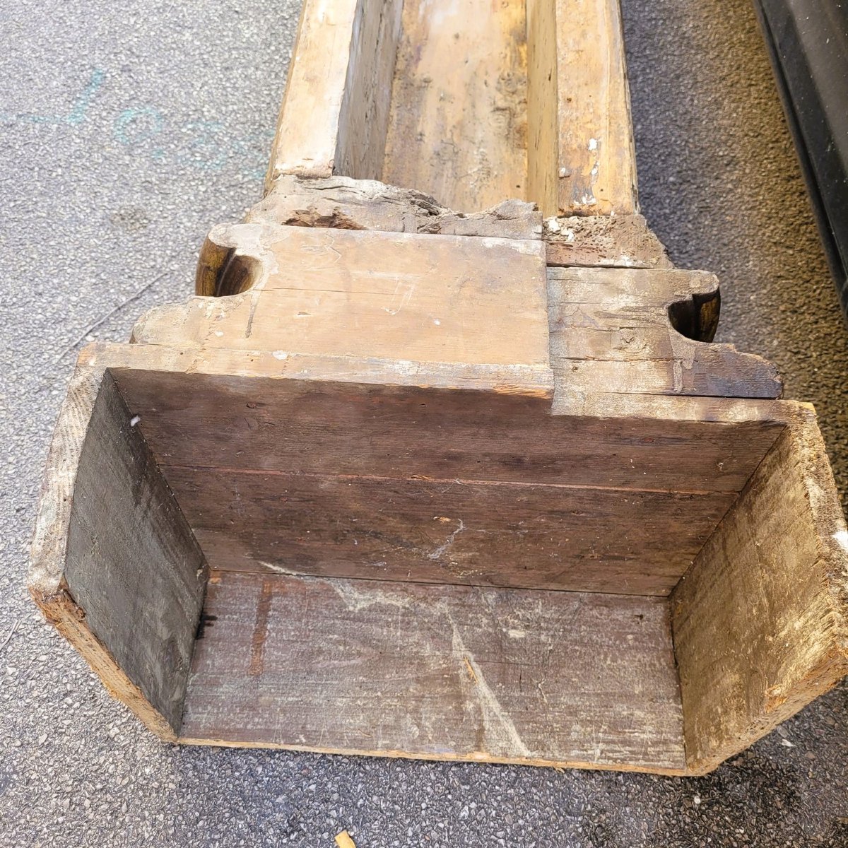 Important Pair Of Carved Gilded Wooden Columns (3m), 18th Century-photo-6