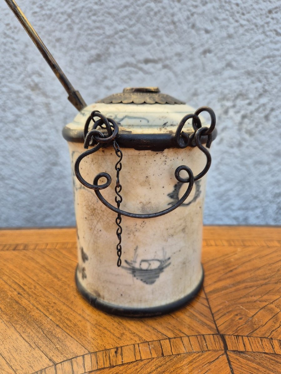 Water/opium Pipe In "hue Blue " Porcelain, Late 19th Century, Early 20th Century-photo-7