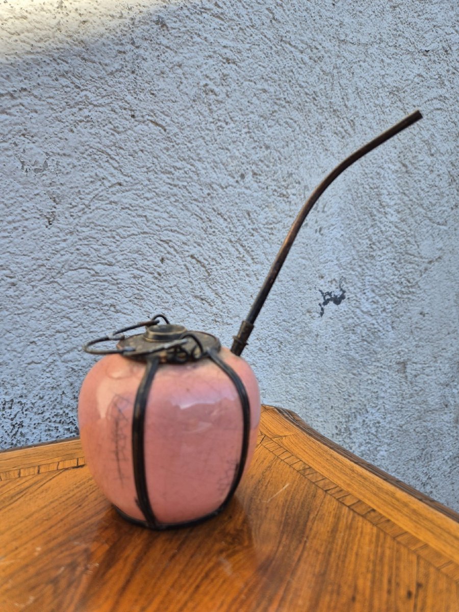 Pink Porcelain Water/opium Pipe, Late 19th/early 20th Century-photo-2