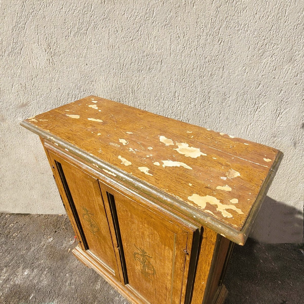 Painted Two-door Sideboard, Italy, 19th Century-photo-2