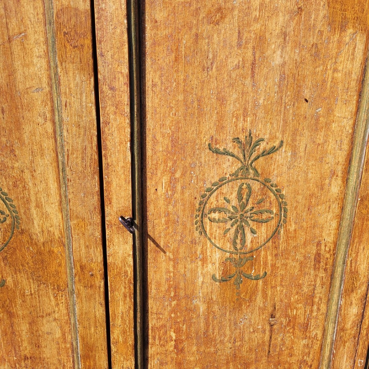 Painted Two-door Sideboard, Italy, 19th Century-photo-4