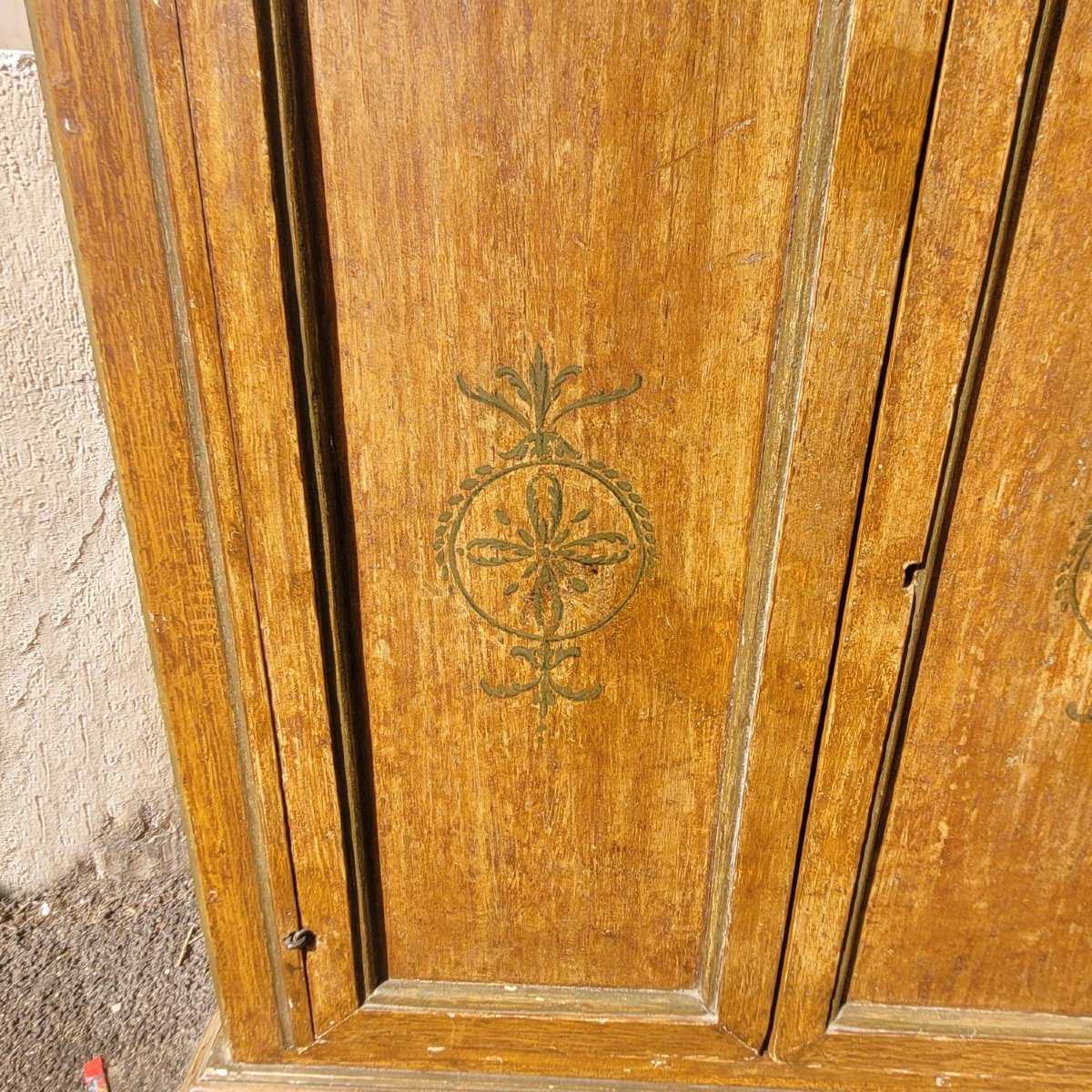 Painted Two-door Sideboard, Italy, 19th Century-photo-1