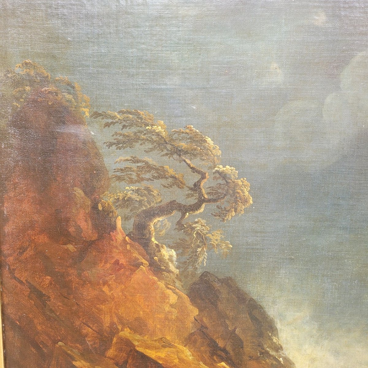 Large Framed Seascape In The Style Of Vernet, Late 17th/early 18th Century-photo-4