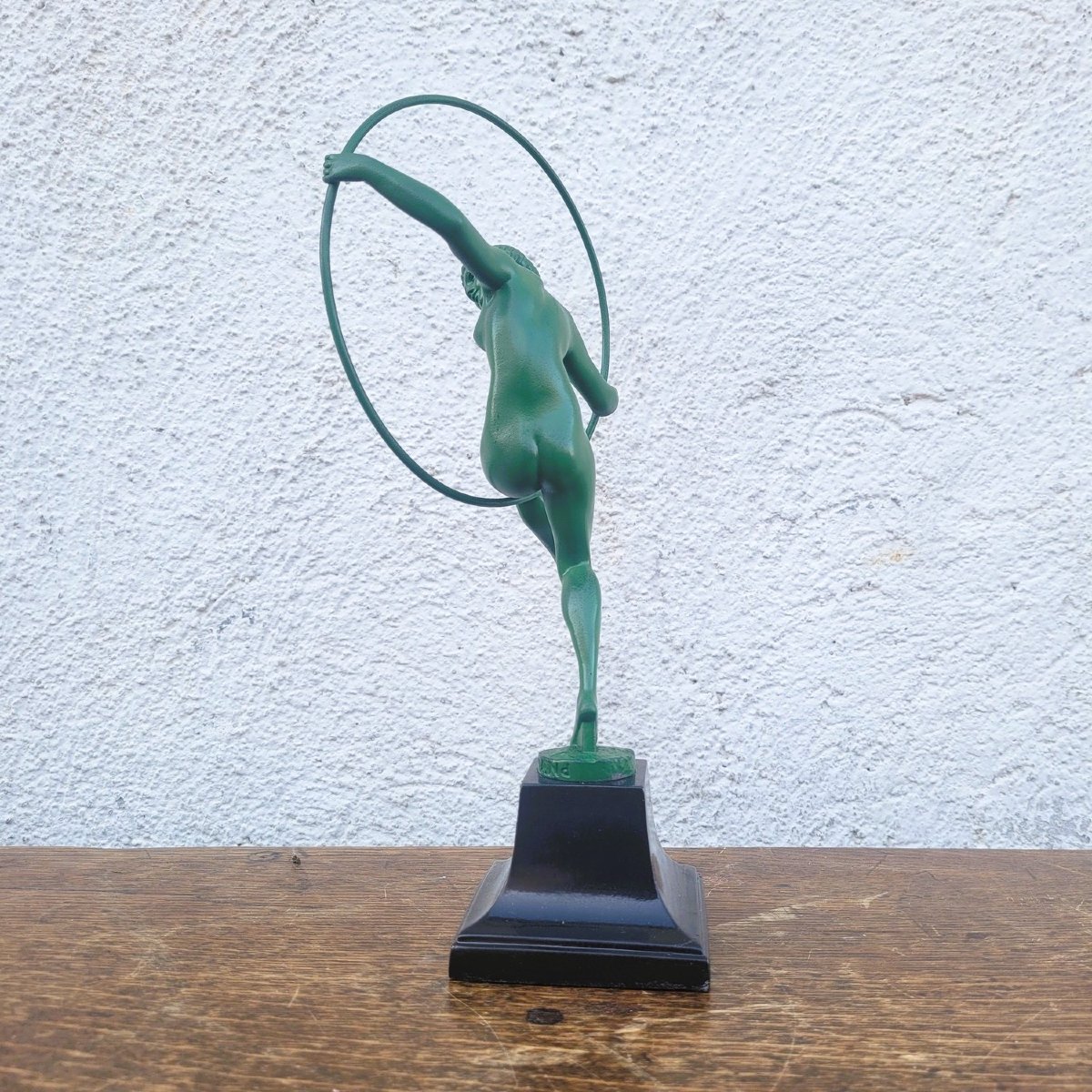 Briand, Danseuse au cerceau, sculpture art déco, XXème siècle-photo-3