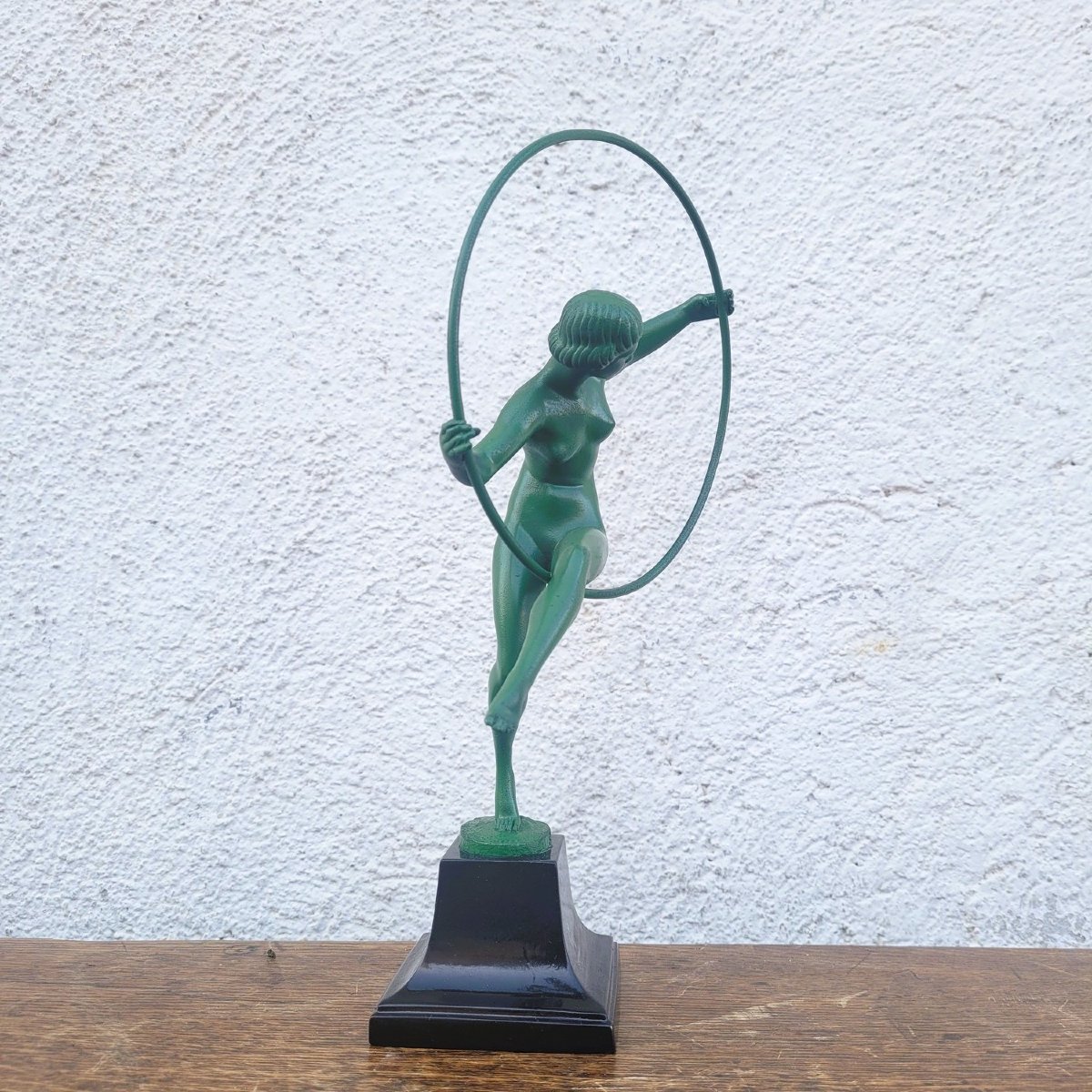 Briand, Danseuse au cerceau, sculpture art déco, XXème siècle-photo-4