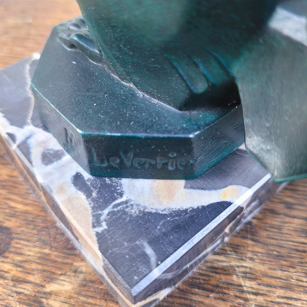 Serre-livres écureuils, Max le Verrier, Art déco, XXème siècle-photo-3