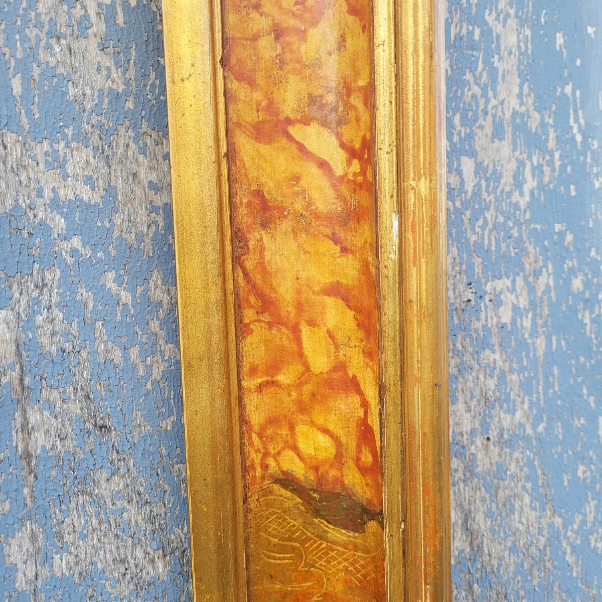 Lacquered Wooden Frame In The Style Of The 17th Century, Italy, Late 19th/early 20th Century-photo-1