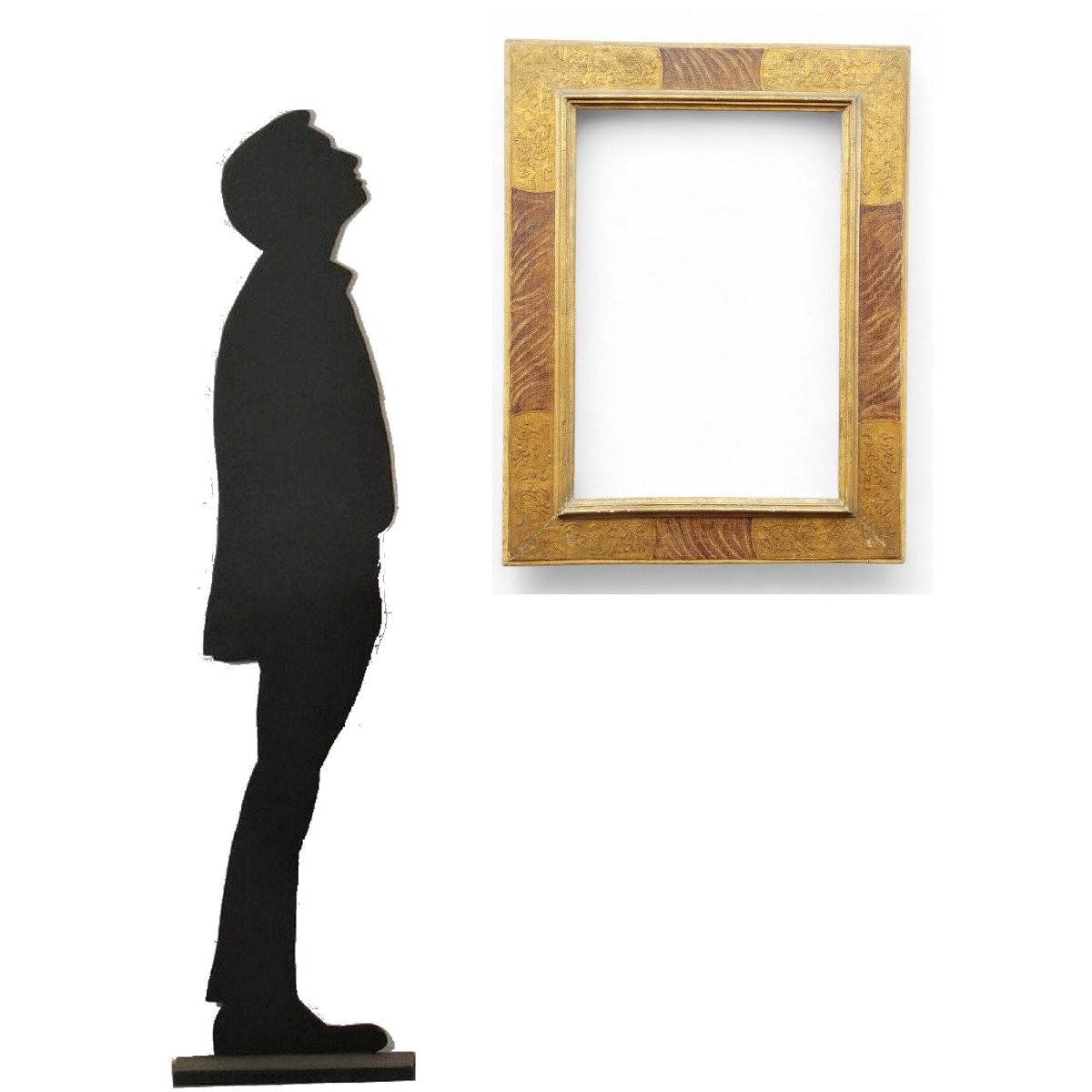 Lacquered Wooden Frame In The Style Of The 17th Century, Italy, Late 19th/early 20th Century-photo-4