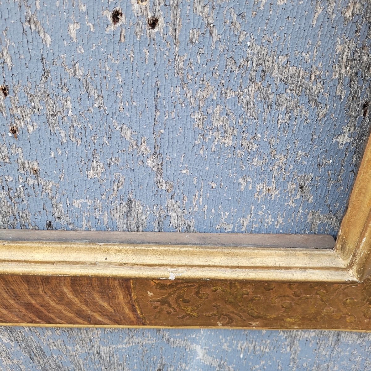 Lacquered Wooden Frame In The Style Of The 17th Century, Italy, Late 19th/early 20th Century-photo-4