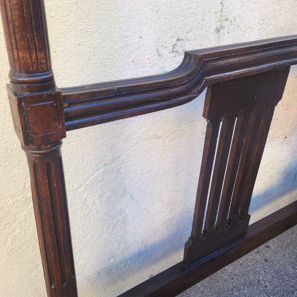 Large Walnut Bed, Early 19th Century-photo-4