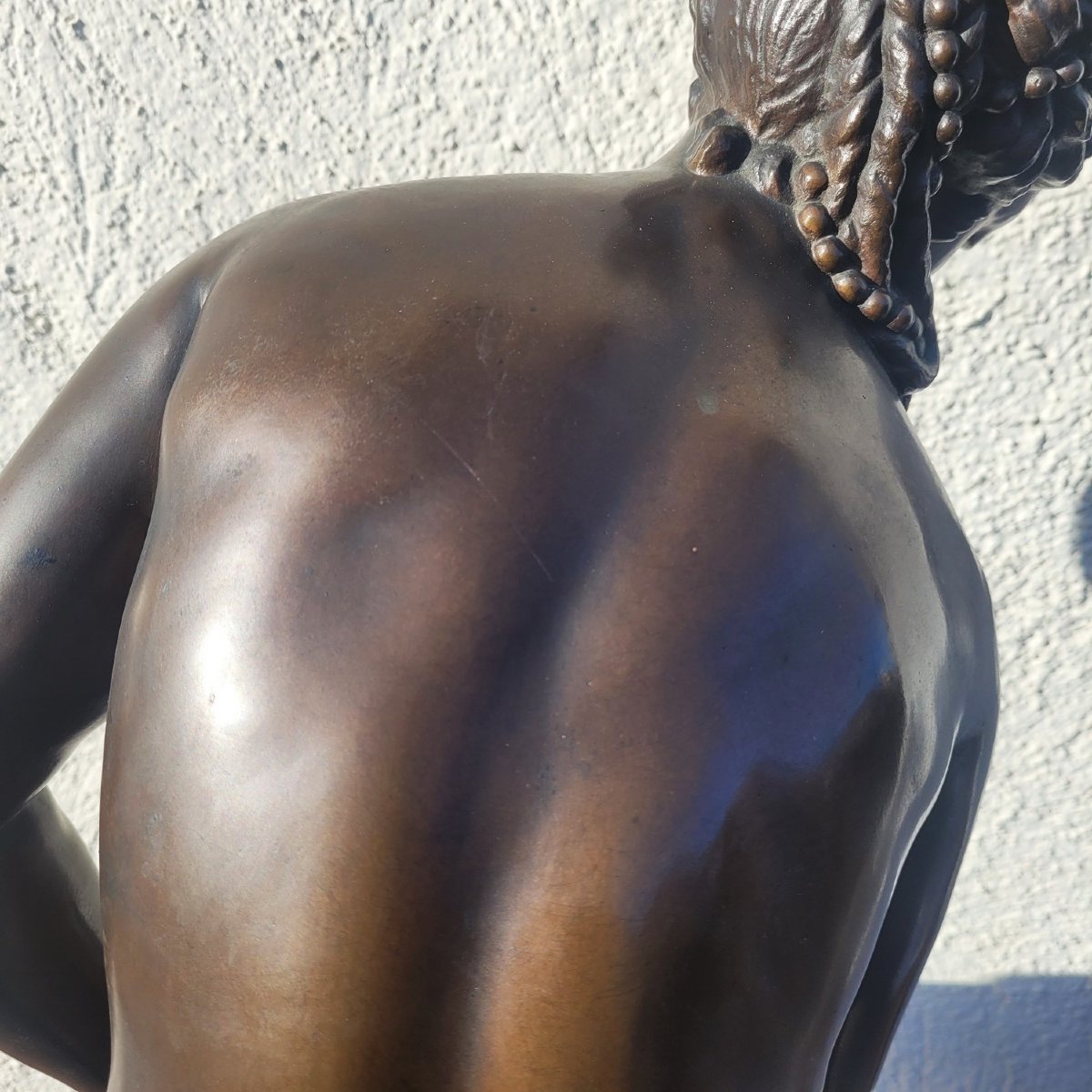 Allegrain - Barbedienne, Venus au Bain, bronze signé, XIXème siècle-photo-1