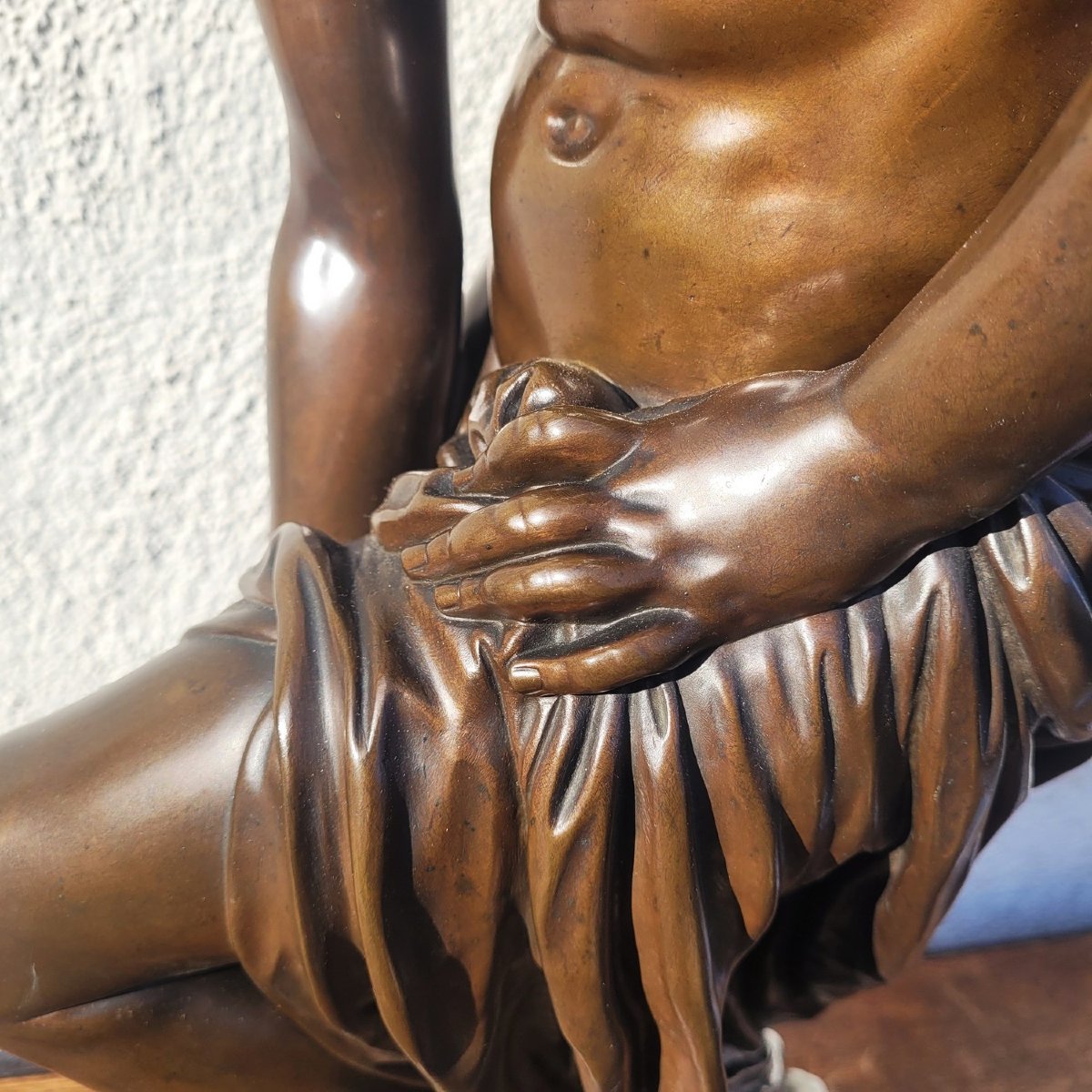 Allegrain - Barbedienne, Venus au Bain, bronze signé, XIXème siècle-photo-7