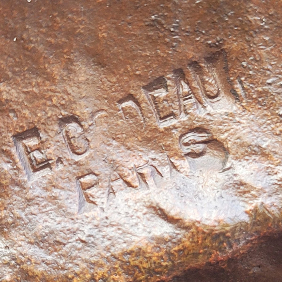 Math Moreau, The Mussel Diver, Signed Bronze, Late 19th Century-photo-5