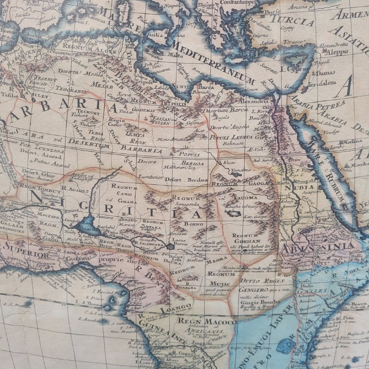 G De l'Isle- Ieremiah Wolff- 6 Engravings On The Continents, 18th Century-photo-7