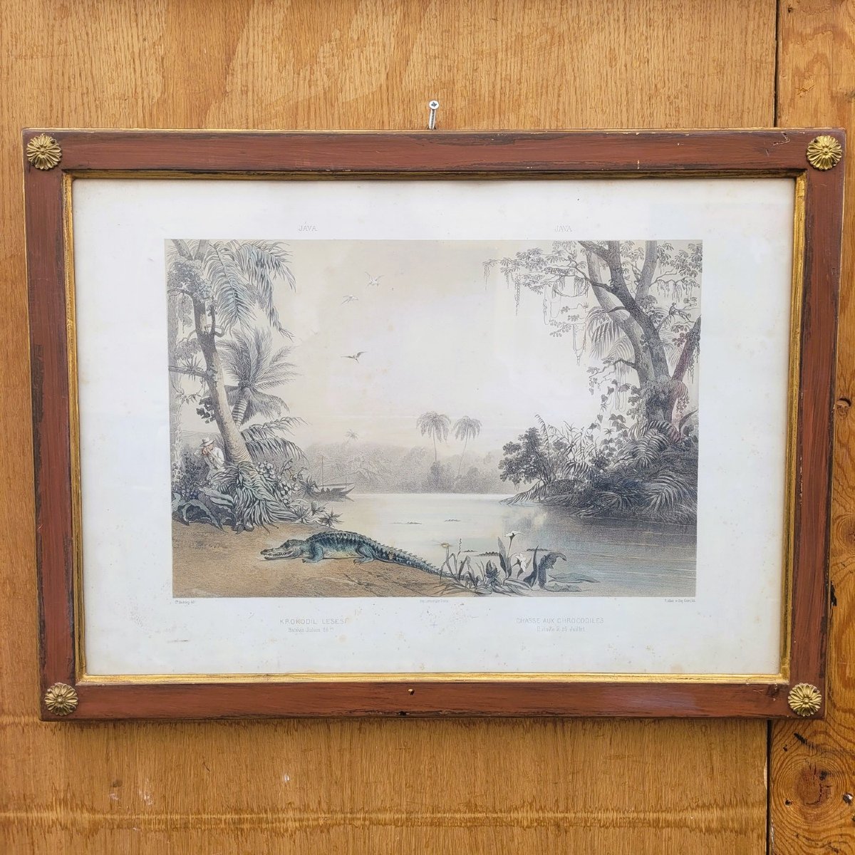 Set Of 7 Framed Engravings, Hunting In Asia, 19th Century -photo-6