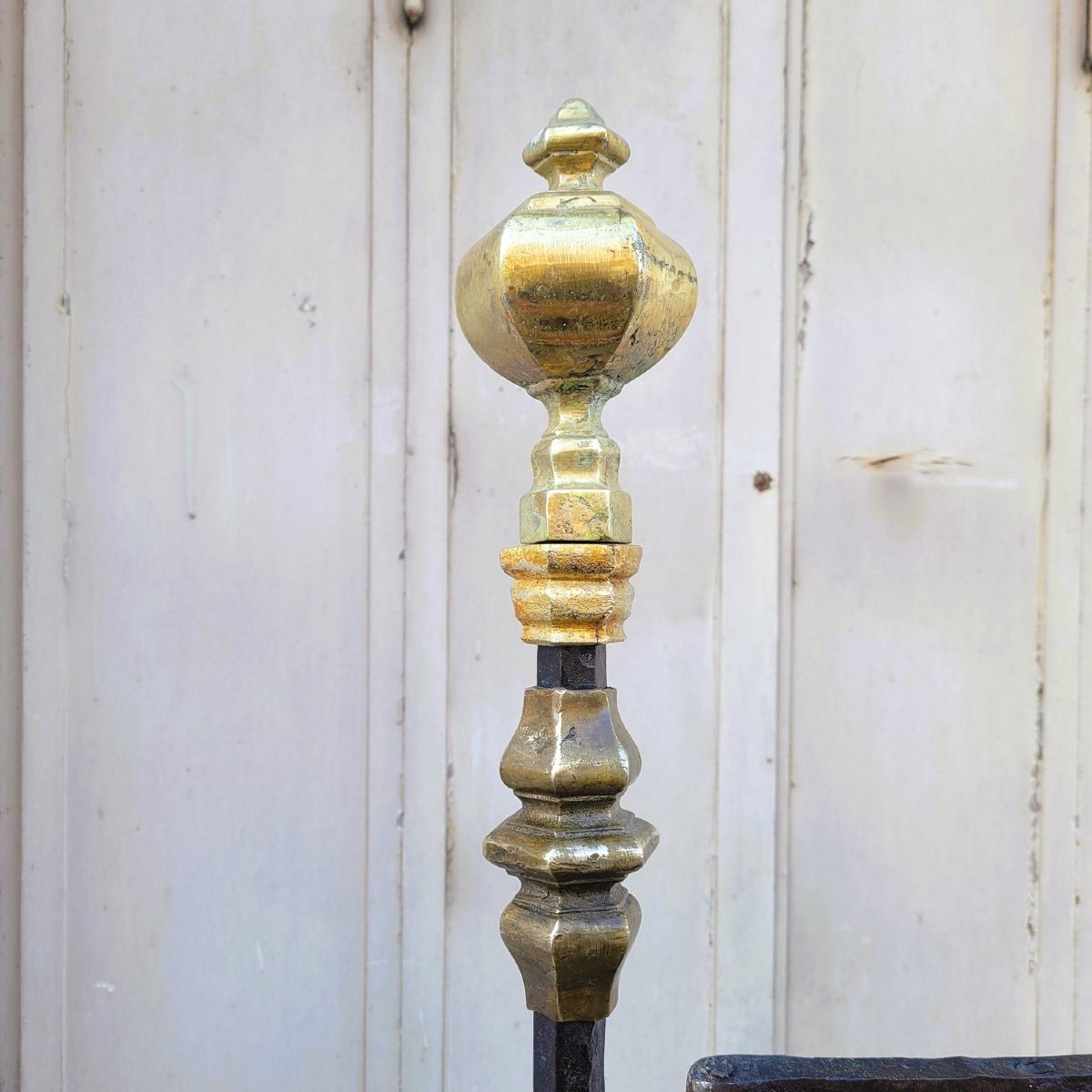 Wrought Iron Bed, 206cm Long, Mid-20th Century-photo-3