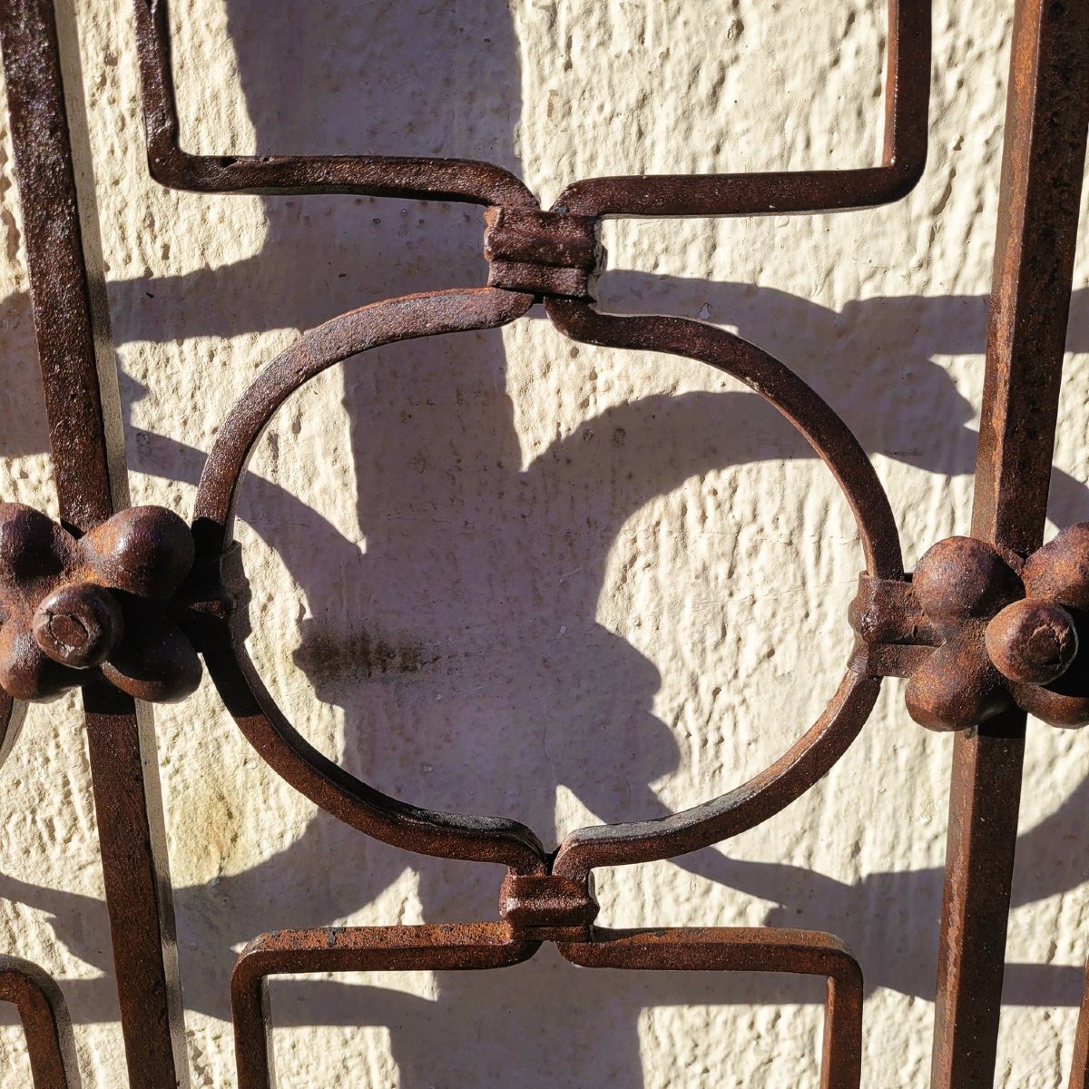 Wrought Iron Bed, 206cm Long, Mid-20th Century-photo-8