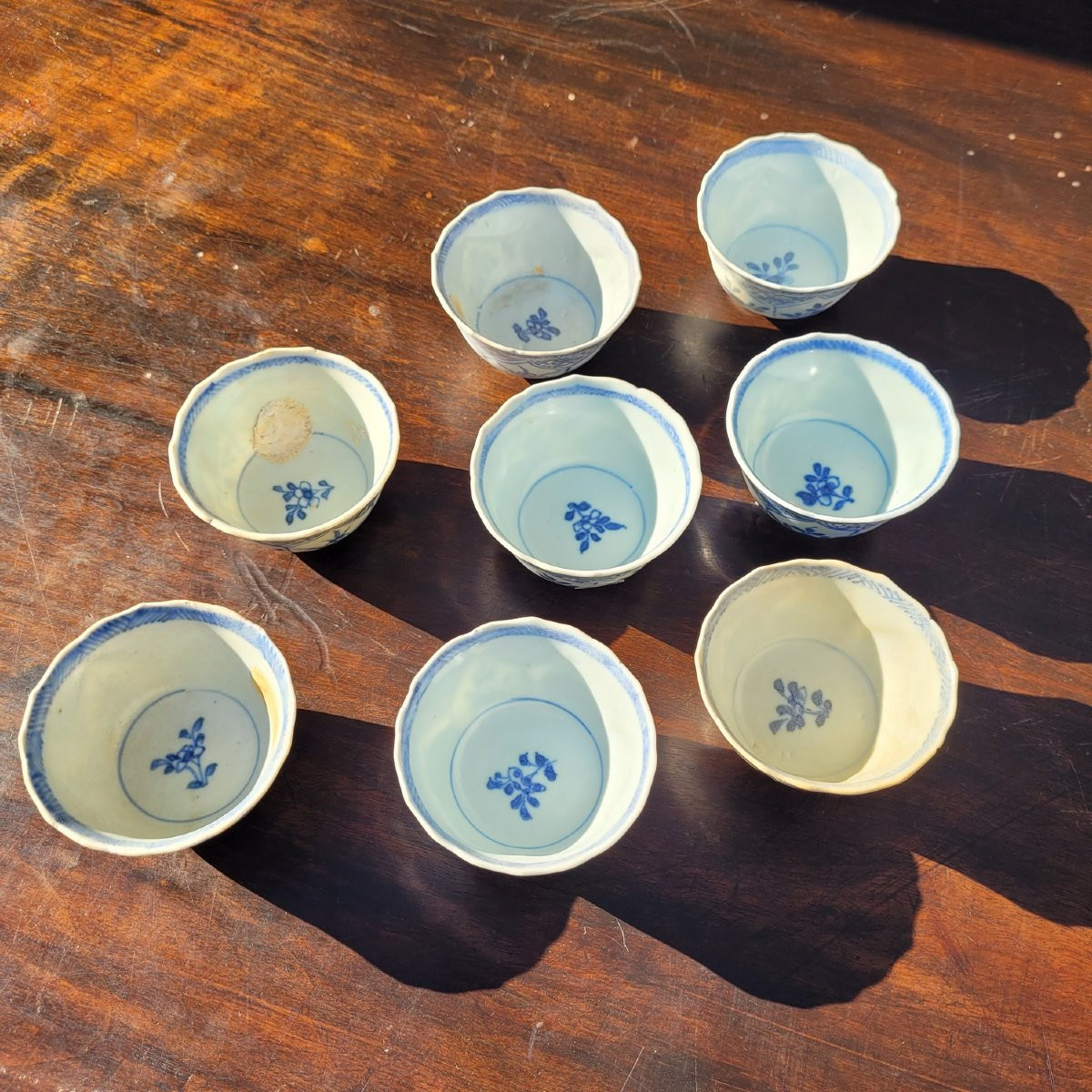 Ca Mau Binh Thuan, Suite de 8 bols en porcelaine, début XVIIIème siècle-photo-7