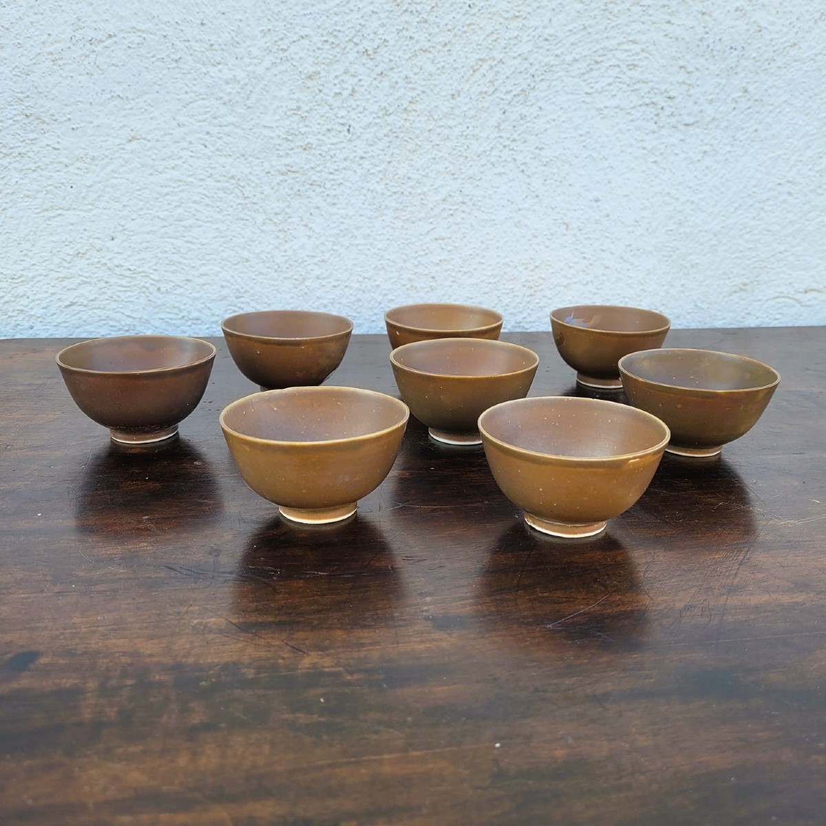 Ca Mau Binh Thuan, Suite de 8 bols en porcelaine, début XVIIIème siècle