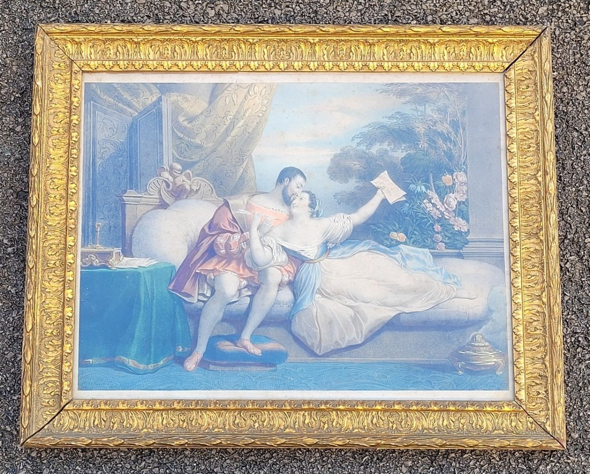 Les Amours de François 1er, gravures colorées, XIXème siècle-photo-4