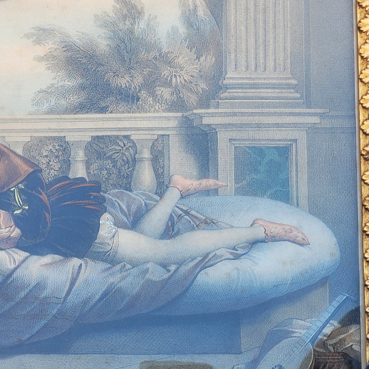 Les Amours de François 1er, gravures colorées, XIXème siècle-photo-3