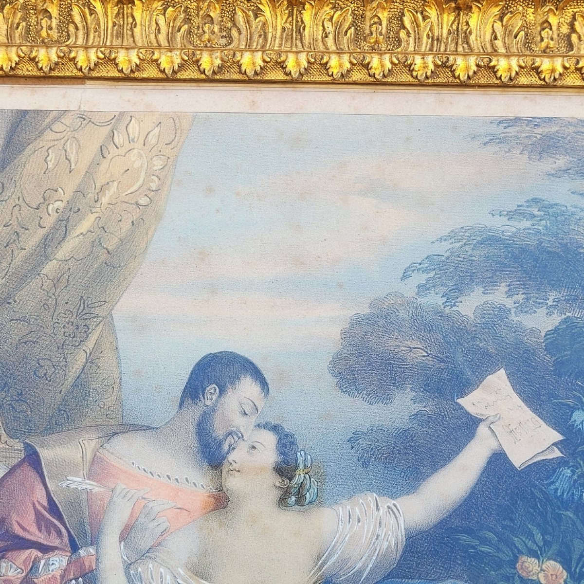 Les Amours de François 1er, gravures colorées, XIXème siècle-photo-6