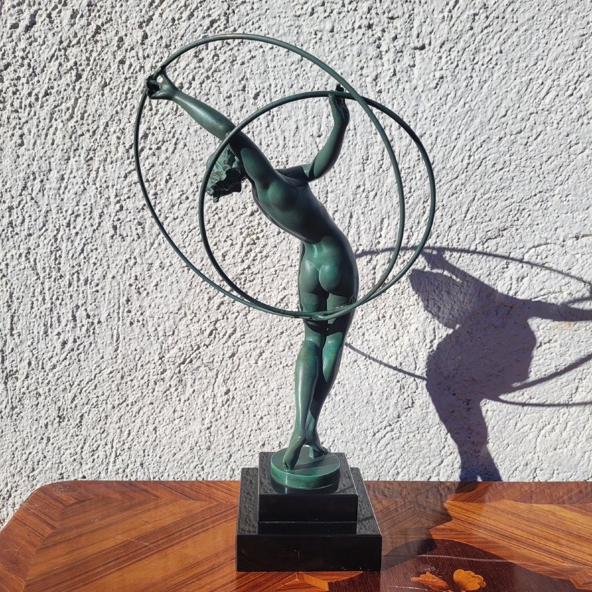 Illusion, Sculpture After Fayral - Max Le Verrier, Art Deco, 20th Century-photo-4