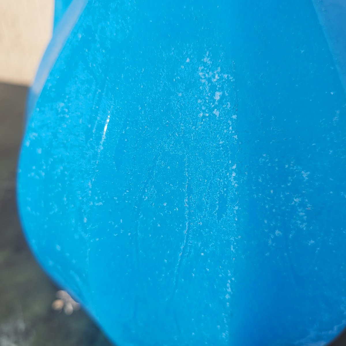 Pichet en pate de verre bleue, milieu XIXème siècle-photo-7